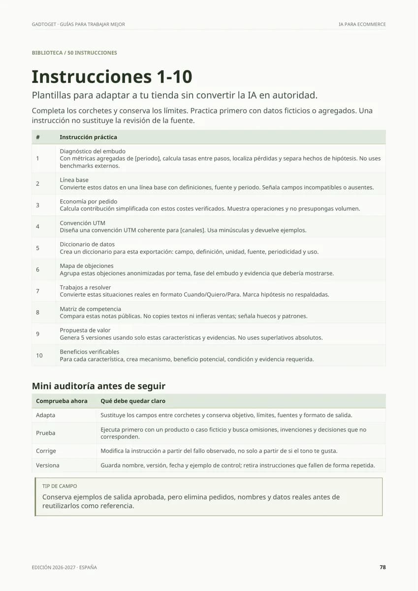Ampliar la página 78: instrucciones 1 a 10 de la biblioteca